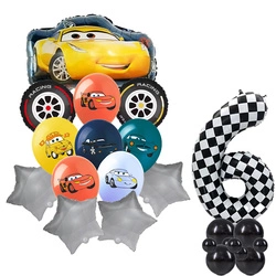 Balloon Set 6 Cars Foil and Rubber Balloons with Printing