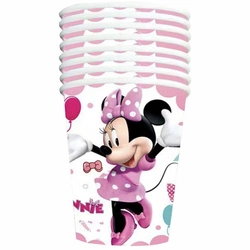 Paper cups with Minnie Mouse - set of 10 pieces