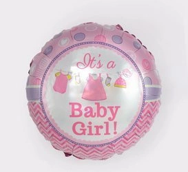 Balon foliowy It's a Baby Girl  18" (45cm.)
