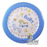 Talerzyki Papierowe Baby Boy (10 szt.)