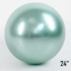 Obří 24" balón CHROME, Mint Pearl (1 ks).)