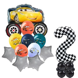 Balloon Set 2 Cars Foil and Rubber Balloons with Printing