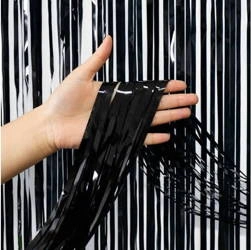 Decorative Curtain Black 100x200cm (1-pack.)