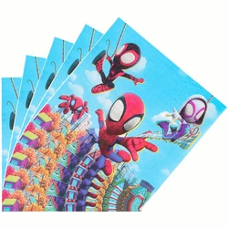 Serwetki Papierowe „Spidey i Przyjaciele” – 20 szt., 16,5 x 16,5 cm