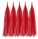 Ocas pro balónky červený, střapec (5ks)