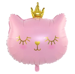 Pink Cat Foil Balloon (49cm*56cm)