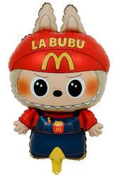 Фольгована повітряна куля Labubu 42см х 78см.