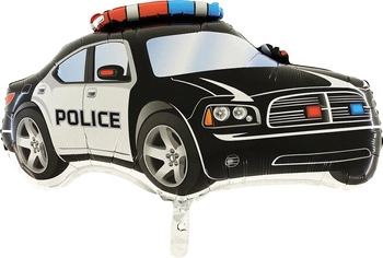 Police Car Foil Balloon, Grabo