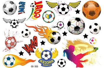 Tattoos for Kids Football Goal (1 pc)