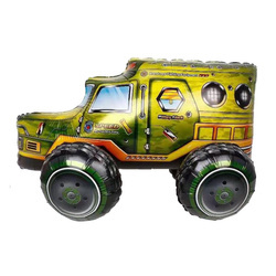 3D stojící fóliový balónek Vojenské auto (60 cm)