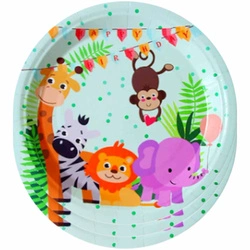 Paper plates "Jungle Animals" - 10 pieces