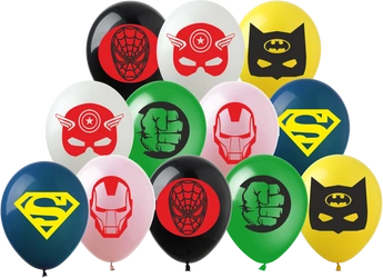 Avengers MASK printed rubber balloons (12 pcs.)