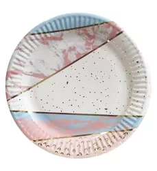 Paper plates Marble (10 pcs.)