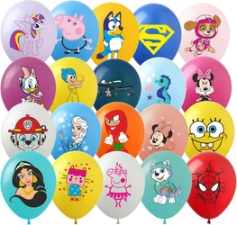 Printed rubber balloons Fairytale MIX (20 pcs.)
