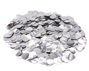 Balloon Confetti Silver Circles (50g.)