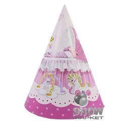 Paper Stroller Pink Caps (1pc).)