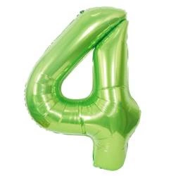 Foil Balloon Number "4" Light Green (100cm.)