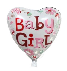 Balon foliowy Serce Baby Girl 18" (45cm.)
