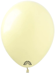 Premium SHOW 5 Inch Rubber Balloons, Light Yellow (020)