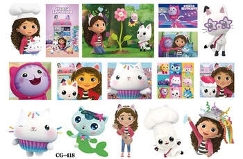 Gabi Cat House Tattoos for Kids (1 pc)