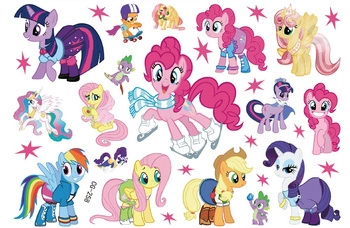 Tatuaże dla Dzieci My Little Pony  (1 szt)