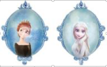 Frozen Anna Elza fóliový balónek (58cm*51cm)