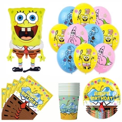 Zestaw Urodzinowy SpongeBob Balony, Talerzyki, Kubeczki, Serwetki