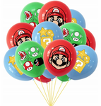 Balony gumowe z nadrukiem Mario (12 szt.)
