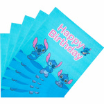 Papierowe serwetki Happy Birthday Stitch 20 szt. 17x17 cm