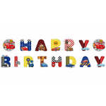 Girlanda Papierowa HAPPY BIRTHDAY Auta Cars Dekoracja Urodzinowa