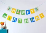 Girlanda papierowa Happy Birthday Dino  (1 szt.)