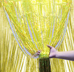 Kurtyna Dekoracyjna Holo Złota 100x200cm