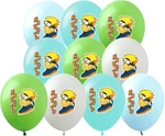 Balony gumowe z nadrukiem NARUTO (10 szt.)