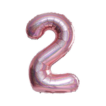 Balon Foliowy Cyferka "2" RoseGold Brokat (100cm.)
