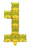 Cyferka Foliowa POP IT 1 Złota (40cm)