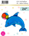 Balon Foliowy Delfin z piłką , Grabo