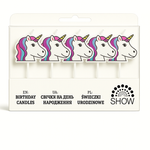 Świeczki urodzinowe z jednorożcami – 5 szt.