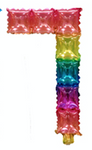 Cyferka Foliowa POP IT 7 Tęczowa (40cm)