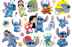 Tatuaże dla Dzieci Lilo & Stitch (1 szt)