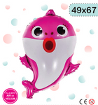 Balon Foliowy Baby Shark Różowy (49cm*67cm)