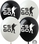 Balony gumowe z nadrukiem CSGO (10 szt.)