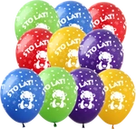 Balony gumowe z nadrukiem STO LAT (10 szt.)