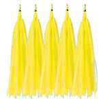 Ogon do balonów Żółty, Tassel (5szt)
