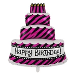 Balon Foliowy Tort Happy Birthday (60cm*86cm)