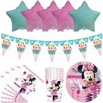 Zestaw Urodzinowy Minnie Mouse – Dekoracje na Przyjęcie (46 elementów)