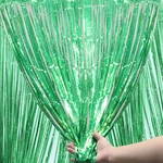 Kurtyna Dekoracyjna Holo Zielona 100x200cm