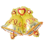 Balon Foliowy Złote Dzwoneczki