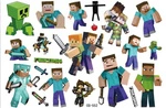 Tatuaże dla Dzieci Game, Minecraft, Piksele (1 szt)