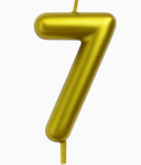 Świeczka Cyferka "7" – Złota