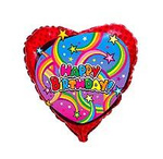 Balon foliowy Happy Birthday 18" (45cm), FLEXMETAL™